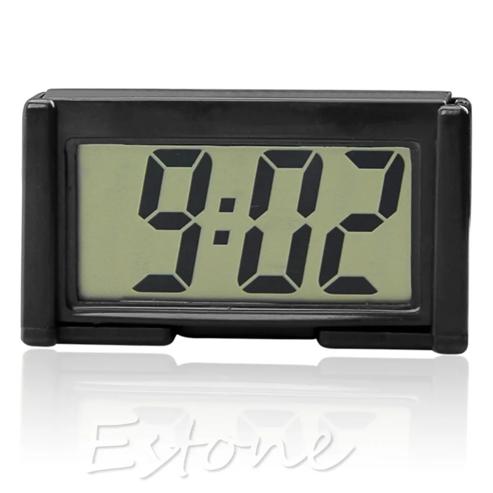 

Nice Gifts Interior Car Auto Dashboard Desk Digital Clock LCD Screen Self-Adhesive Bracket