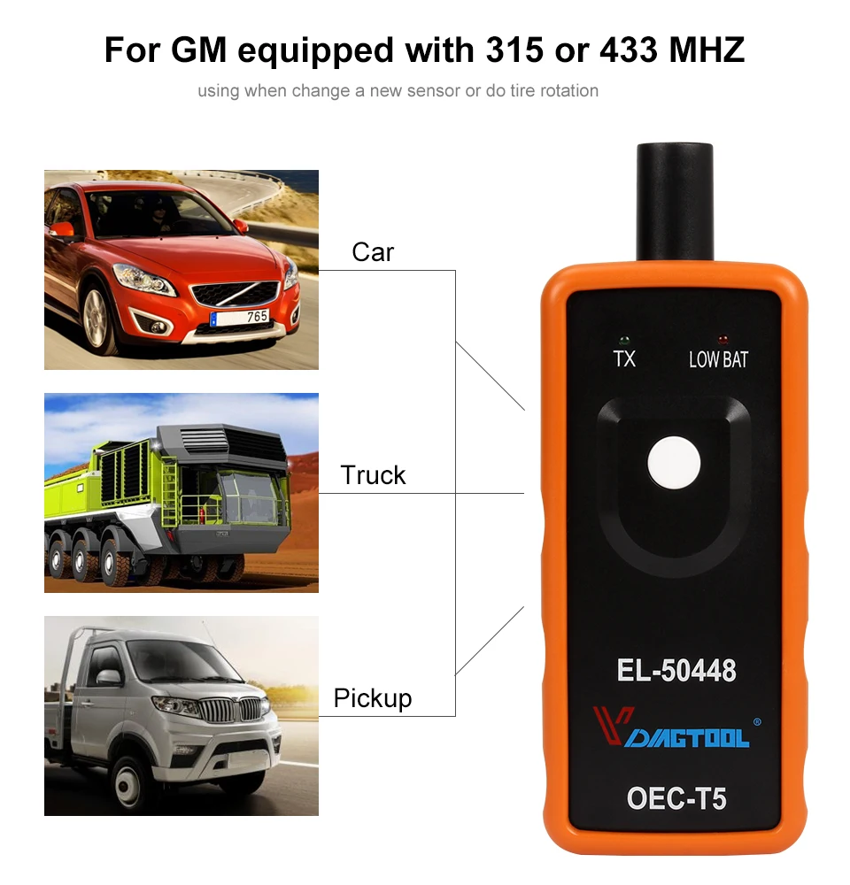 Moniteur de Pression des Pneus EL50448 - Outil de Réinitialisation TPMS pour GM/Opel, Activation TPMS Électronique