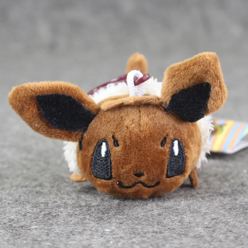 4-7 см Eevee плюшевая игрушка Squirtle Charmander Bulbasaur Sylveon Umbreon Мягкая кукла-подвеска с крючком