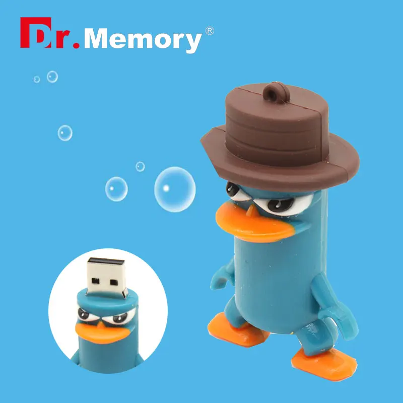 

32GB funny lovely Perry the platypus shape usb flash drive and4/ 8/ 16GB Memory stick as girl gift