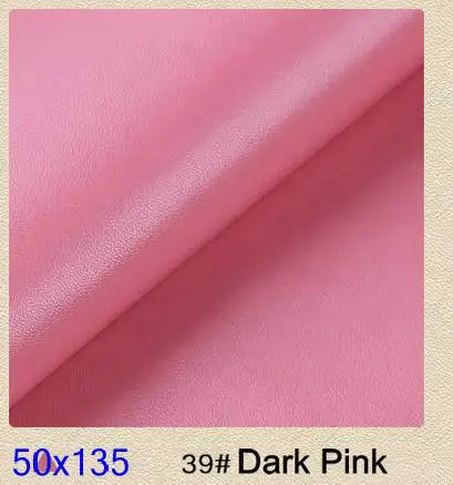 0,5 метровая искусственная кожа для обивки, мягкая текстильная кожаная ткань для мебельного стула, искусственная ткань Telas Cuero - Цвет: 39 dark pink
