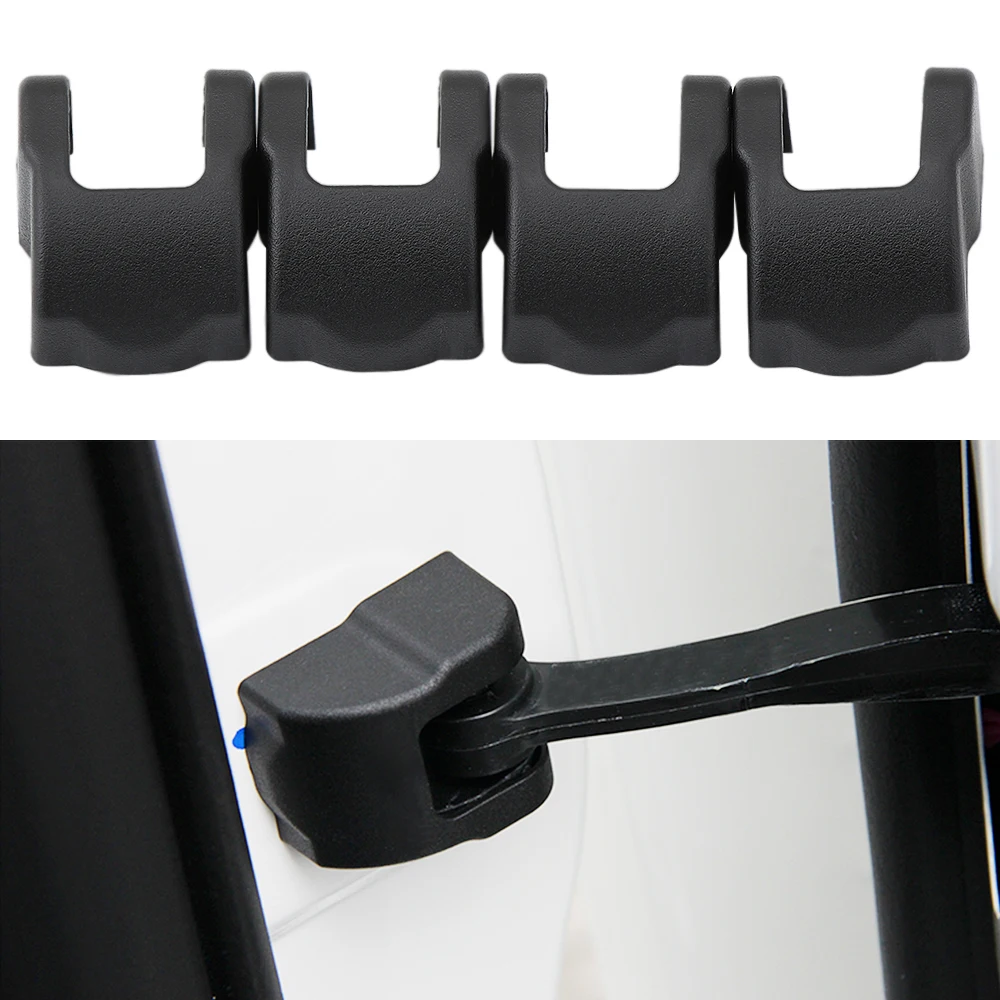 

AndyGo 4 Pieces ABS Car Door Lock Protection Cover Door Lock Sticker For Ford Focus 3 ST RS MK3 Fiesta MK7 Car Protector