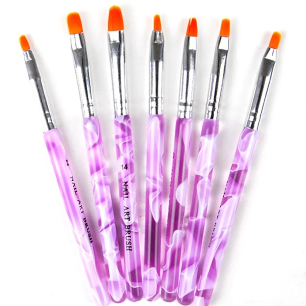 

7 Pcs/Set Painting Brushes Polymer Clay Tools Brush For Manicure Pottery Ceramic Tools For Drawing And Painting Nail Brushes