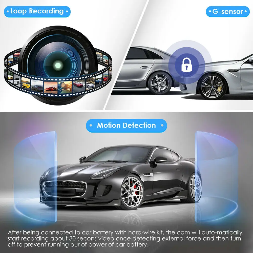 AZDOME M08 FHD 1080 P sony IMX323 150 градусов Wifi Автомобильный видеорегистратор