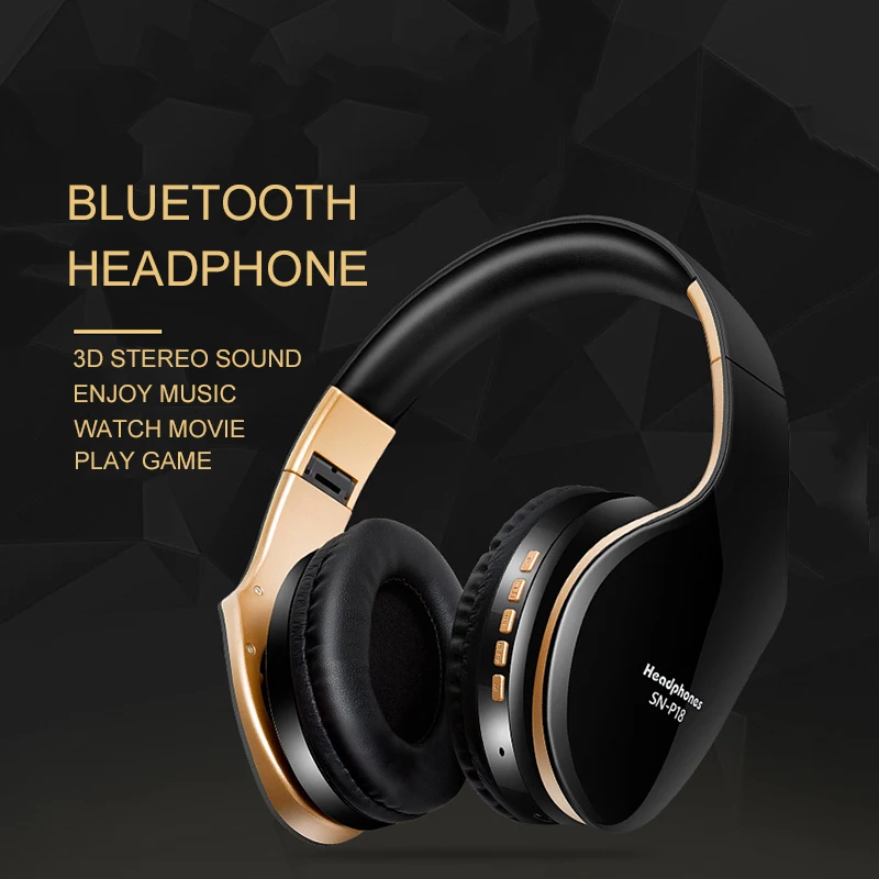 

Essidi Professional Bluetooth 4.0 Wireless Headphone Android IOS High Power Foldable Wireless Bluetooth Headset With HD Mic