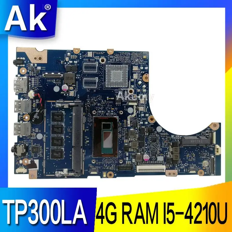 Ak TP300LA Laptop Moederbord Voor Asus TP300LA Q302LA Q302L TP300 TP300L Test Originele Moederbord 4G Ram I5-4210U Ak TP300LA Laptop Moederbord Voor Asus TP300LA Q302LA Q302L TP300 TP300L Test Originele Moederbord 4G Ram I5-4210U