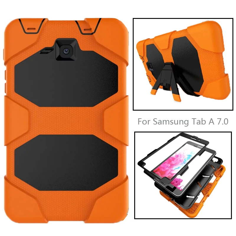 

Tab A T280 SM-T285 Heavy Duty Tablet Case Fundas Silicon Back Cover for Samsung Galaxy Tab A 7.0 Inch Protective Stand Holder