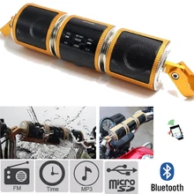Msanzeo Moto MP3 Altoparlanti Lettore Musicale Amplificatore Vivavoce Bluetooth Hifi Stereo FM Radio Impermeabile Sistema Audio Auto Moto