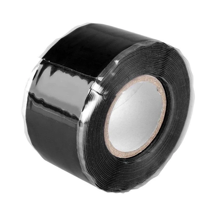 MTGATHER Waterproof Silicone Performance Repair Tape Bonding Rescue Self Fusing Wire Hose Black Sell Hotting 3 Meters New 6