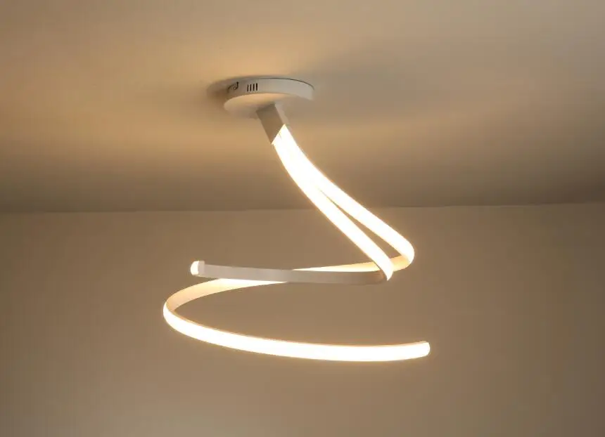 Dec lampara de TECHO Led модерана приспособление новые акриловые современные светодиодные потолочные люстры-светильники для гостиной спальни дома BL/WT