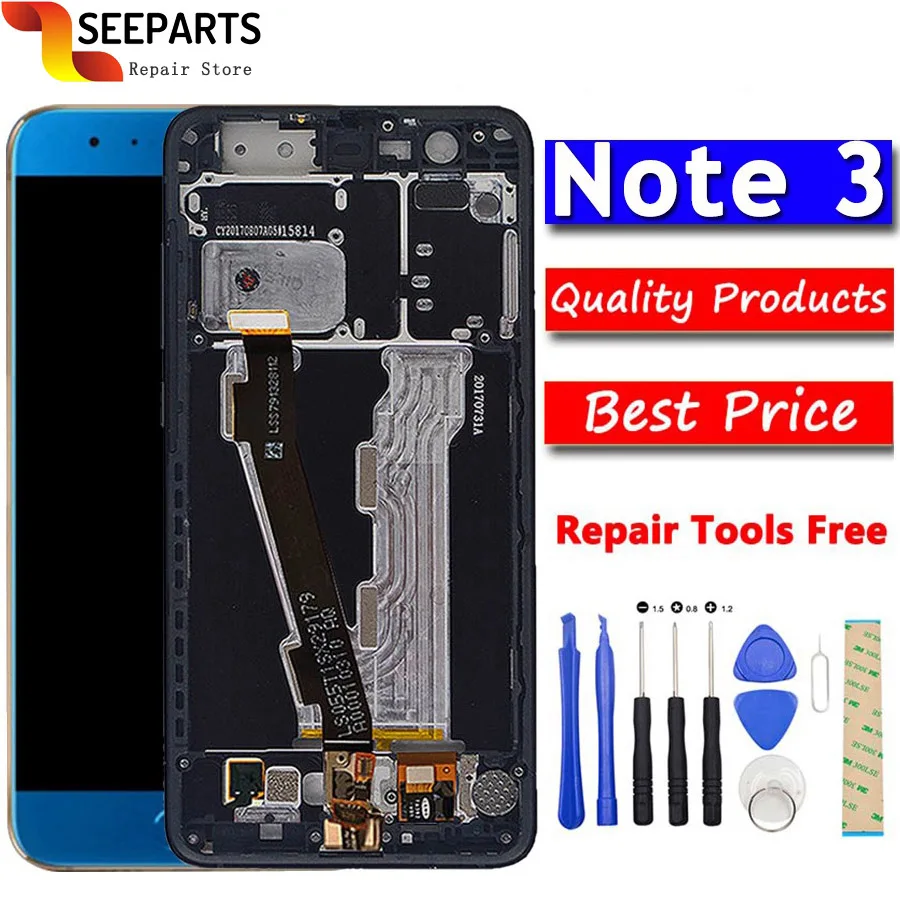 

Original 5.5" Xiaomi Mi Note 3 LCD Display+Touch Screen Panel Fingerprint FPC Digitizer Phone Xiaomi Mi Note 3 mi note3 Display
