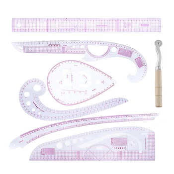 

7Pcs Multi Style French Curve Ruler Set for Tailor Garment Fashion Sewing Pattern Design