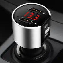 Bluetooth 4.2Handsfree Wireless Bluetooth FM Transmitter LED MP3 Player USB Charger 3.4A Hands Free Car Kit