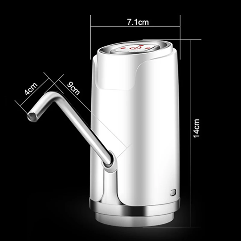 Автоматический электрический портативный диспенсер для водяного насоса галлон питьевой дозатор для бутылки USB Перезаряжаемый галлон питьевой бытовой холодной