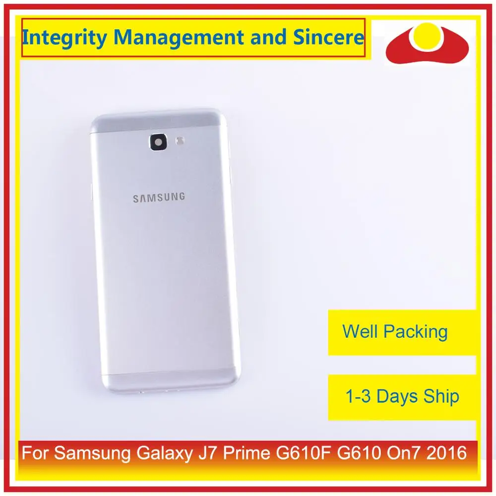 10 шт./лот для Samsung Galaxy J7 Prime G610F G610 On7 2016 корпус батарейный отсек задняя крышка