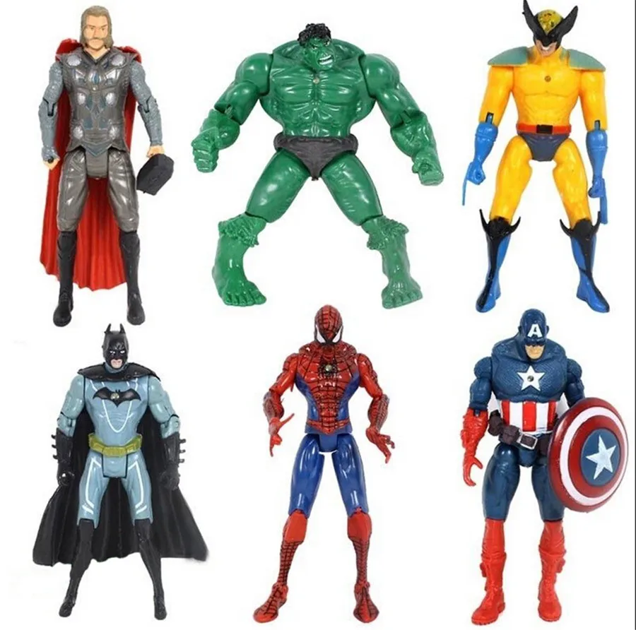6 sztuk/partia Avengers figurki Super Hero Disney zabawki dla dzieci