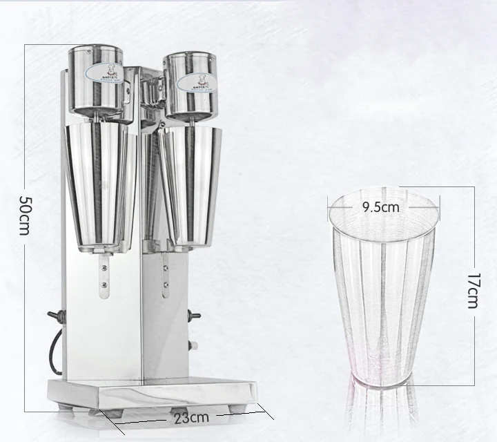 Commercial milk tea mixer Double head milkshake machine Drink Mixer Blender milk shaker Milk bubble mixing machine
