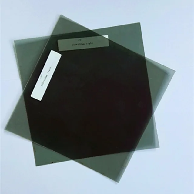0 degree 15 15cm square circular polarizer filters film non adhesive polarizing filter sheet