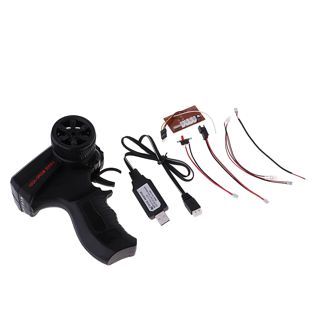 MagiDeal WPL RC Crawlers Electronic Equipment Suit Radio Control Transmitter/USB Line/Power Cable for MN90 MN90K