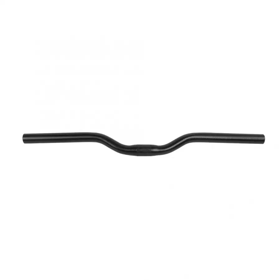 25.4*520mm Ultra Light Long Bicycle Handlebar Aluminum Alloy Bike Accessories Handlebar Bicycle Road Bike Handlebar - Цвет: Black 30mm-Bent