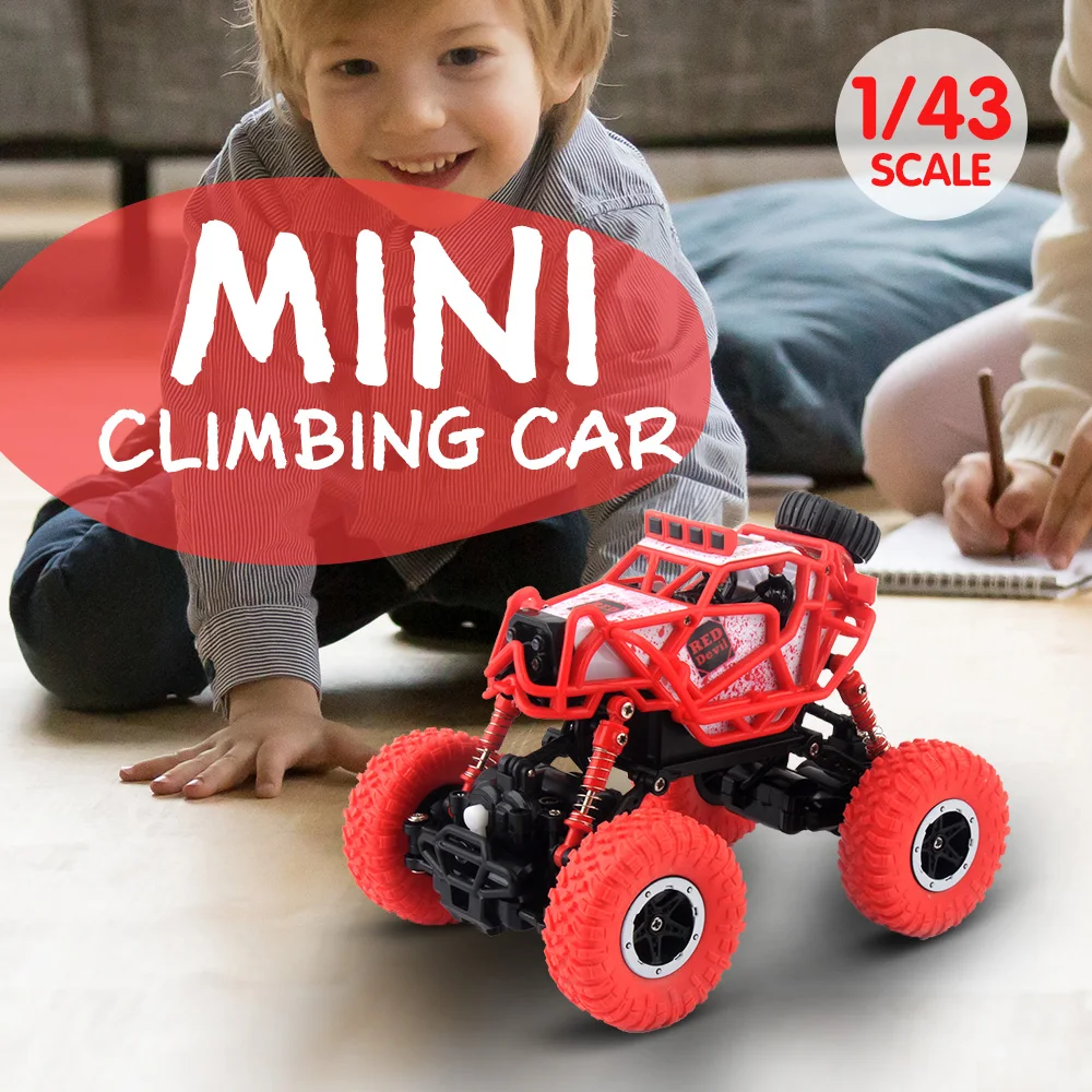 

GizmoVine Remote Control Car Off-Road 1/43 RC Car Mini Rock Crawlers 2.4Ghz Radio Controlled Machines Toys For Children Gifts