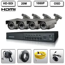 HD-SDI DVR segurança 4ch HD 1080 p real-tempo recorde HDMI sistema de Câmera À Prova D’ Água