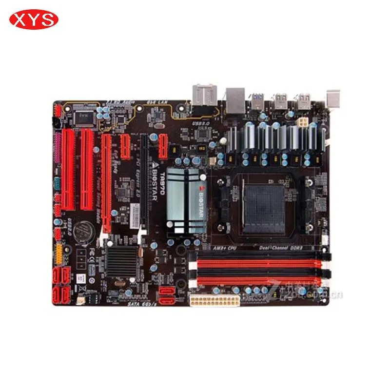 Biostar TA970 used original motherboard For AMD 970 Socket AM3 + DDR3