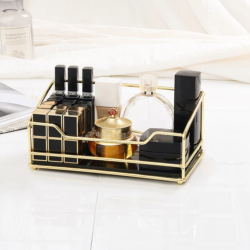 

Acrylic Makeup Organizer Plexiglass Lipstick Rack For Girl Cosmetic Box Nail Polish Women Gift Storage Box Nordic Glass Female