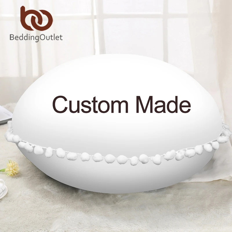 BeddingOutlet круглая наволочка под заказ для подушки сделай сам пола Прямая