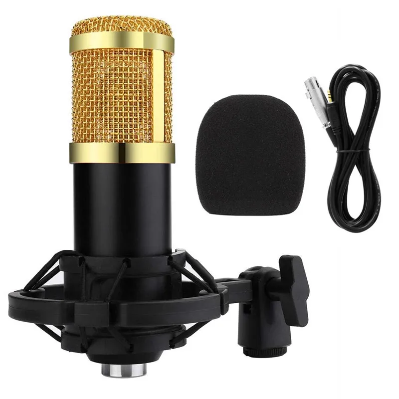 Новейший профессиональный конденсаторный микрофон bm800 микрофон для караоке звукозаписи Микрофон для компьютера Студийный микрофон