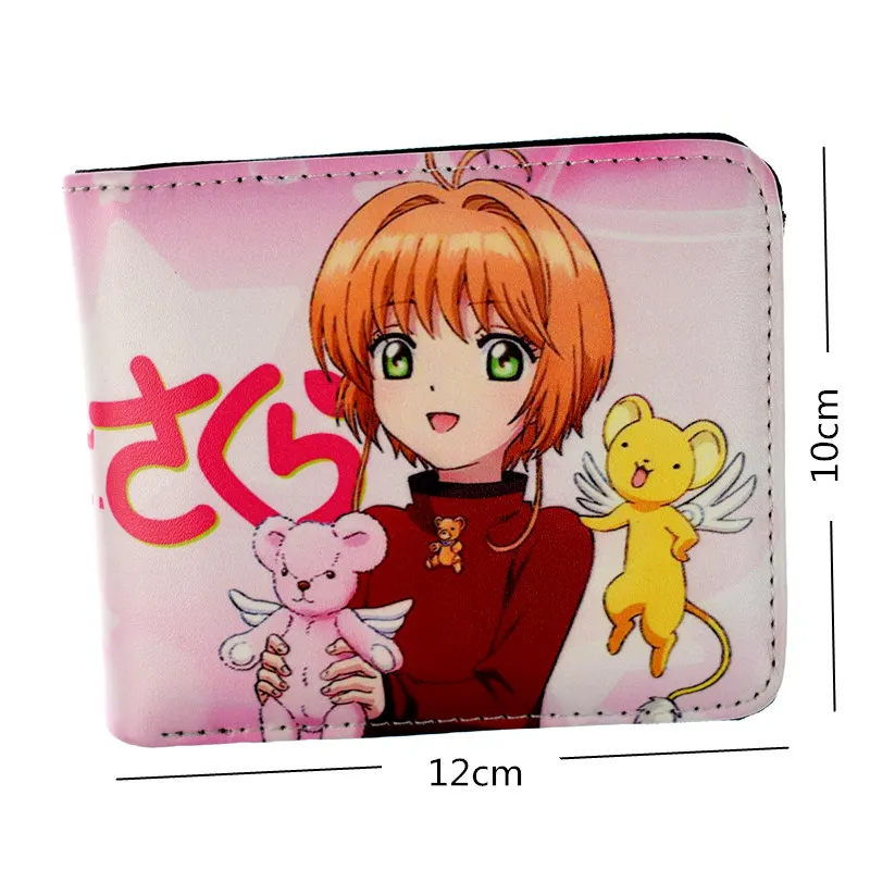 Аниме Бумажник Cardcaptor Sakura/Sward Art онлайн девушка короткие кошельки Портмоне