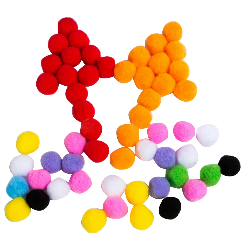 2000 шт милые красочные мягкие DIY помпоны шарики-Помпоны детские игрушки для рукоделия аксессуары для хобби украшения игрушки аксессуары