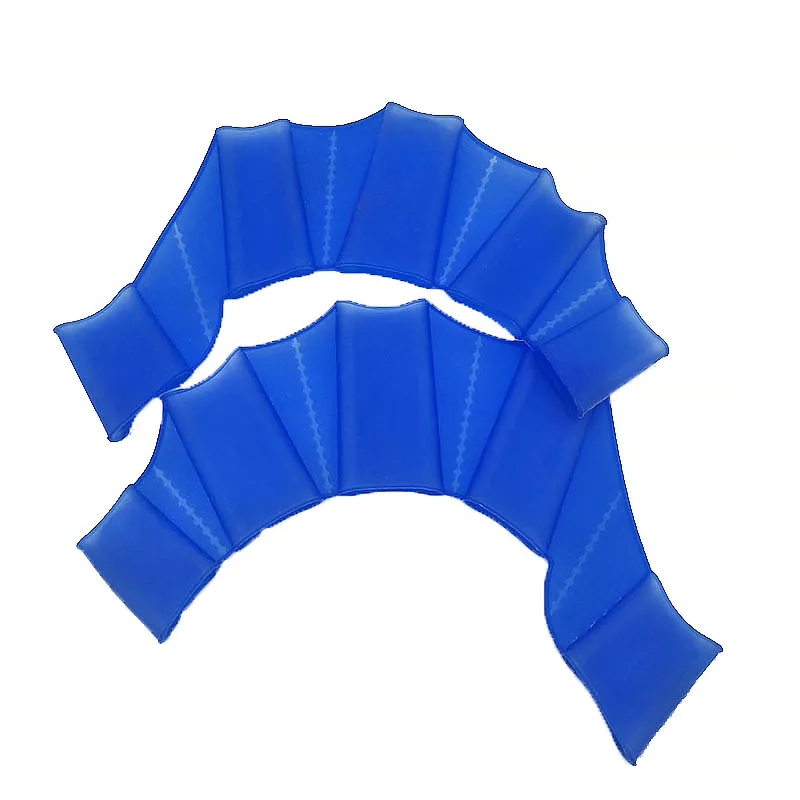 Силиконовые перчатки для плавания в бассейне, для мужчин, женщин и детей, для профессионального обучения, для плавания, для мужчин, для плавания, для мужчин - Цвет: Синий