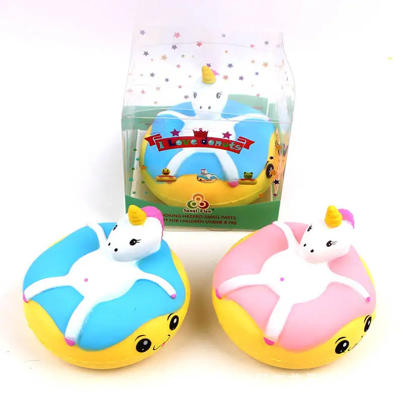 10 см kawaii Squishy Jumbo Единорог пончики очаровывает булочки торт мягкими замедлить