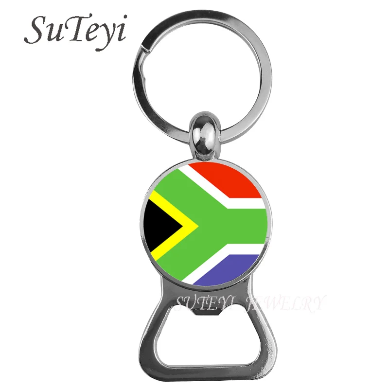 South African Grunge Flag Stainless Steel Bottle Opener D52 South Africa 