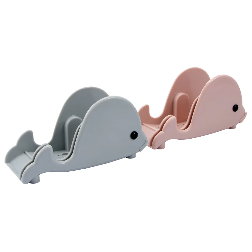 

Cute Whale Modeling Storage Rack Soap Box Kitchen Chopping block Rack Wall Rack with Sucker Multi-use Seat Stand