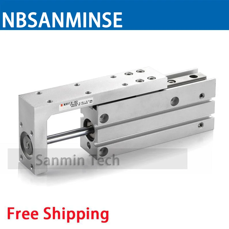 NBSANMINSE MXH 6 10 16 20 мм Пневматический воздушный скользящий стол цилиндр SMC тип