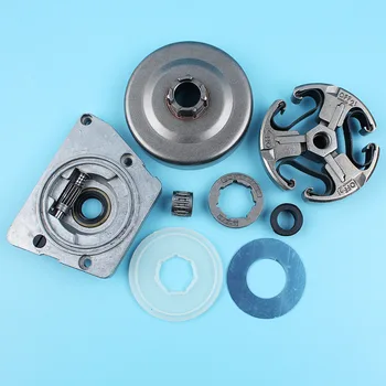 

Clutch Drum Oil Pump Worm Gear Dust Cover Washer For Husqvarna 268 272 66 61 266 Chainsaw 3/8"-7T Sprocket Needle Bearing