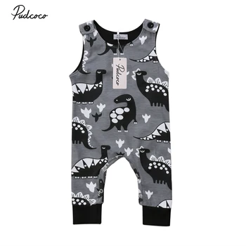 

Pudcoco Newborn Infant Baby Boy Girl Dinosaur Romper Sleeveless Jumpsuit Playsuit One-Pieces Clothes Outfits