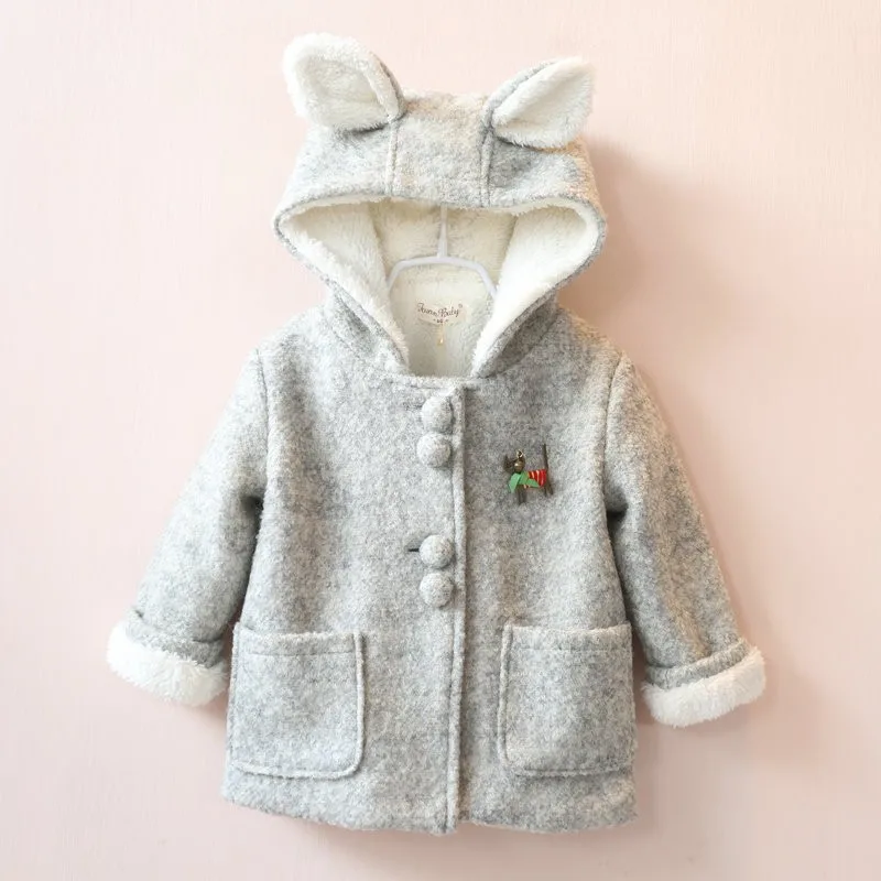 Baby Girl Coat Autumn Winter Pageant Warm Jacket Snowsuit Kids Clothes