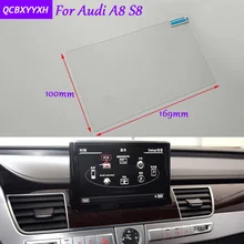 Стайлинга автомобилей 8 дюймов gps навигации Экран Стекло Защитная пленка-стикер для Audi A8 S8 аксессуары Управление из ЖК-дисплей Экран
