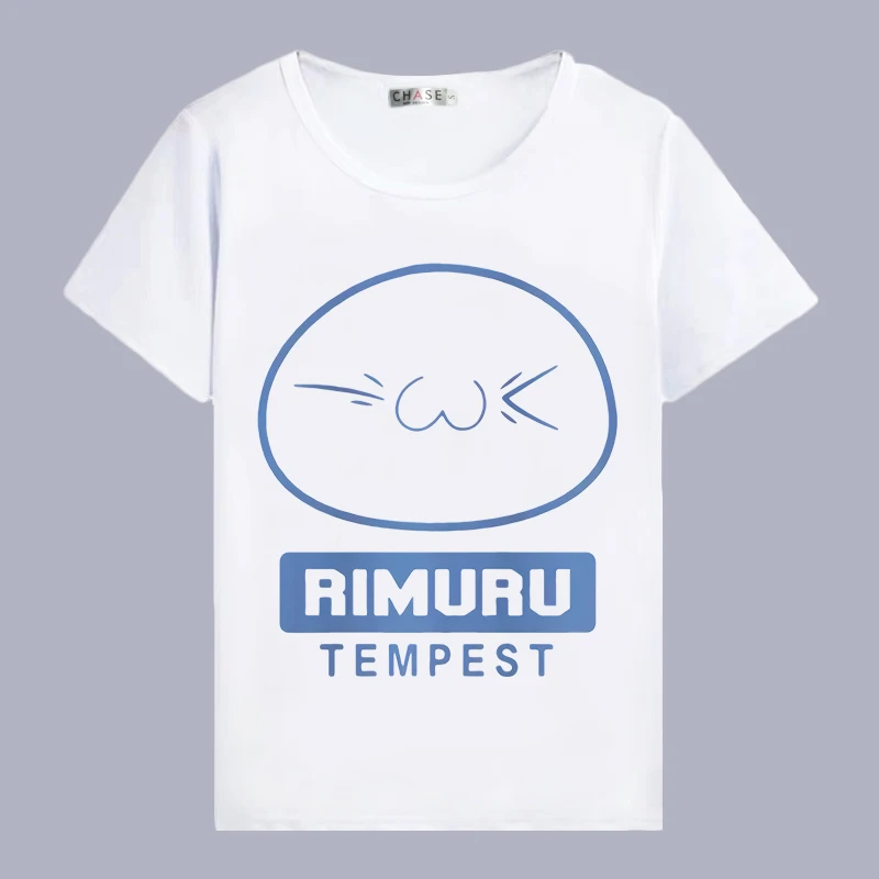 Футболка для косплея «That Time I Got Reincarnated as a Slime», летняя футболка в стиле аниме «Rimuru Tempest», Женская/Мужская футболка, костюм для косплея