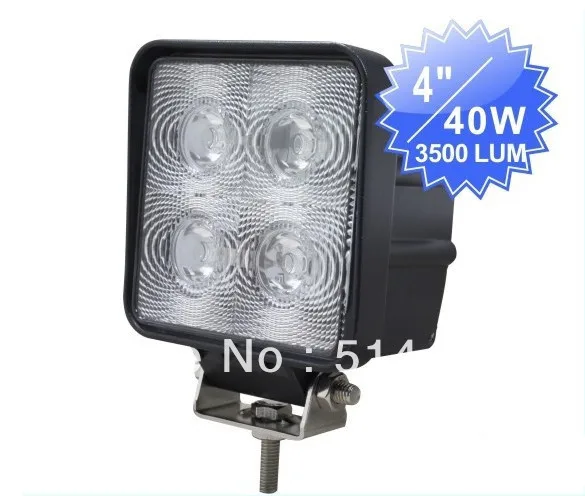 

5 pcs LED Fog Work Working Light Offroad Spot Flood 40W 4" inch 12V 24V White High Power Super Bright