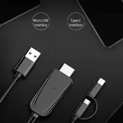 2 м USB C на HDMI Тип Кабеля C на HDMI для MacBook samsung Galaxy S9/S8/Note 9 huawei P20 Pro USB-C hdmi-адаптер, HDMI кабели