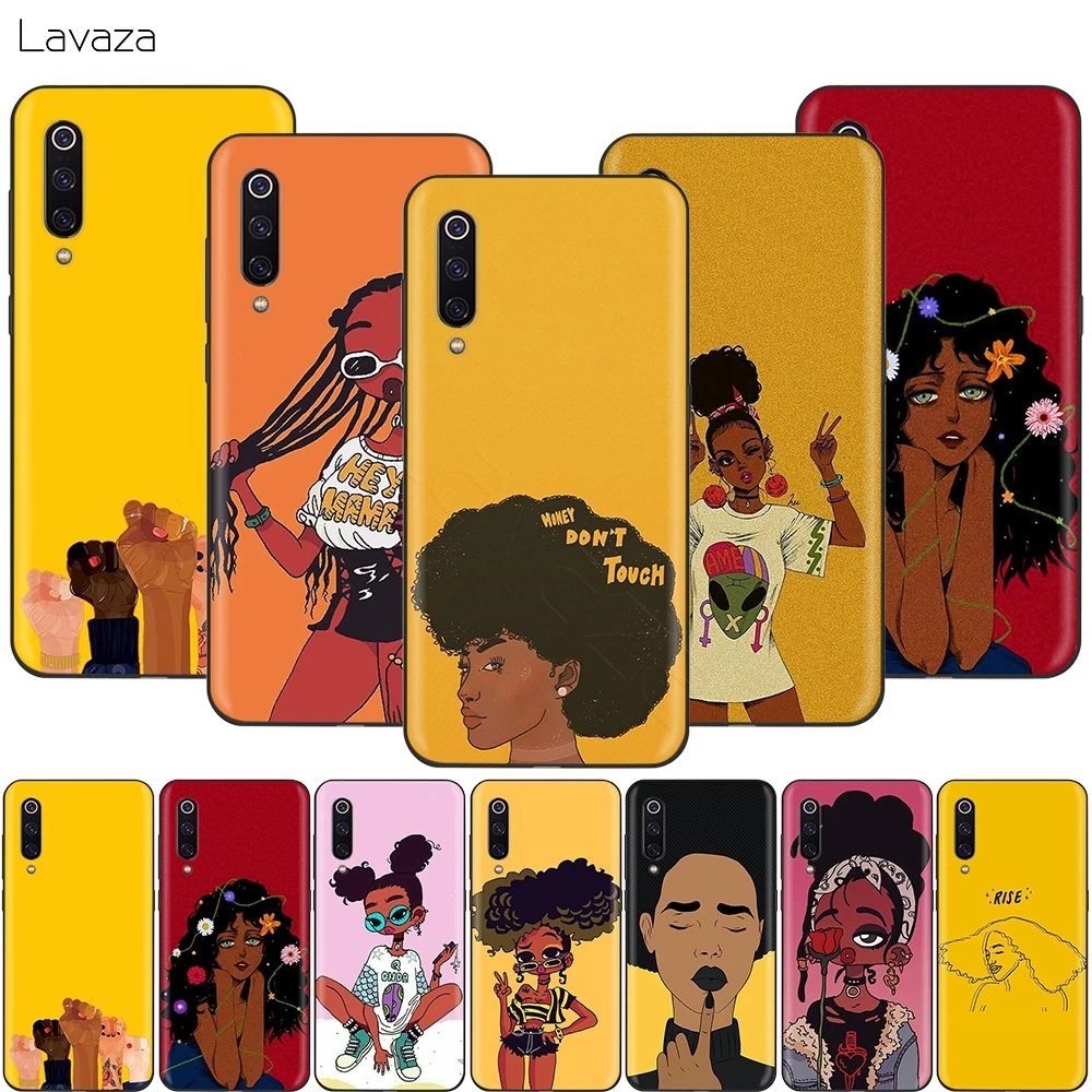 Красивый чехол Lavaza для девочек в стиле афро Xiaomi Redmi Note 7 6 6A 5 5A 4 4X 4A Go Pro Plus Prime |