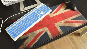 

Yuzuoan Free Shipping American Flag Large Lock Edge Thicken Mouse pad Gamer gaming Mousepad keyboard mat for Boy Indoorsman