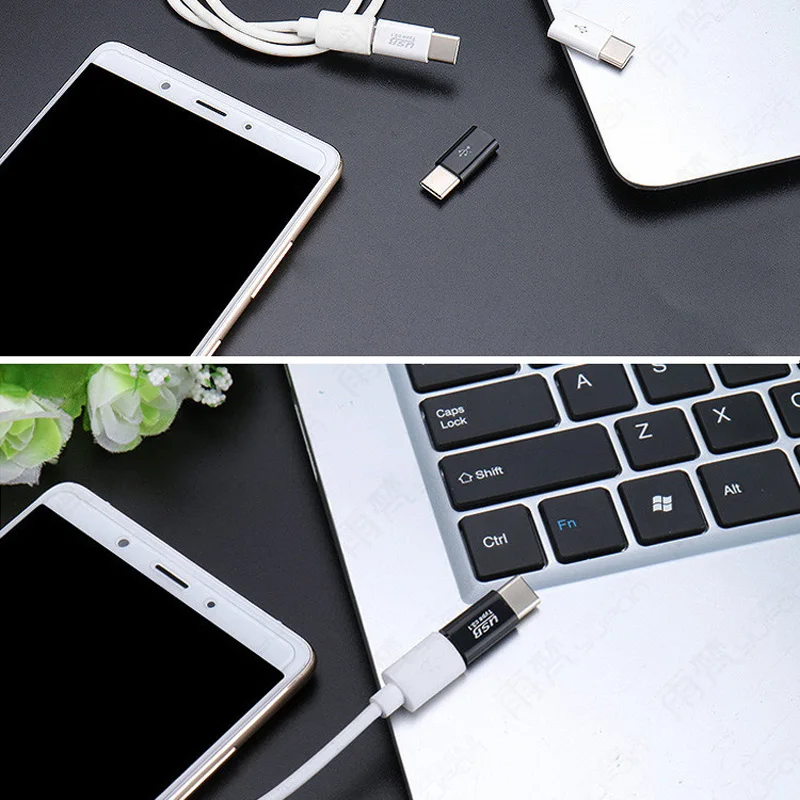 3 х usb type C мужской разъем для Micro USB Женский конвертер USB C адаптер Micro USB к type-C для samsung huawei Xiaomi lG