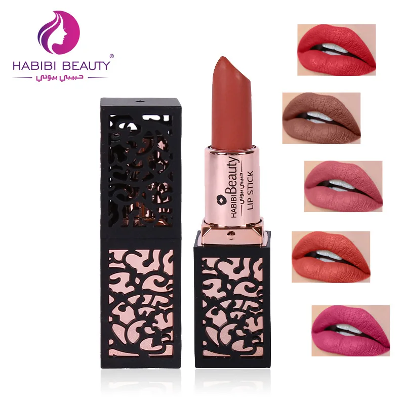 353 21 De Réductionhabibi Beauté Mat Rouge à Lèvres 24 Couleurs Imperméable Longue Durée Batom Nude Brun Rouge à Lèvres Crème Citrouille Hydratant