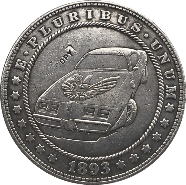 Hobo Nickel 1893 S копия монеты доллара США Моргана тип 134 Безвалютные монеты  | Отзывы и видеообзор