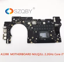 100%Working A1398 logic Board For MacBook Pro 15″ Mid 2015 MJLQ2LL 2.2GHz Core i7 (4th Gen, Quad-Core lntel lris) 16G 256G SSD